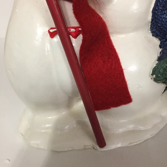 A Family of Snowman, Snow lady  and snow child Plaster Decoration Christmas - Picture 5 of 8